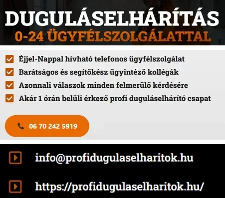 Profi duguláselhárítók 